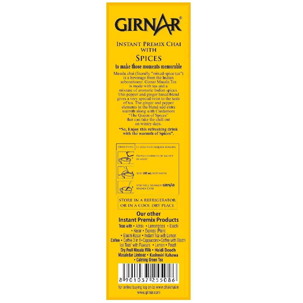 Girnar Masala Chai, 14g(36 Sachets)-3.webp